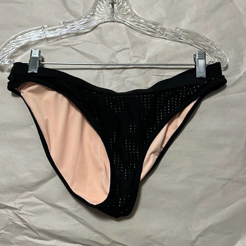 FABLETICS PERFORATED BIKINI SWIMSUIT BOTTOM SIZE L